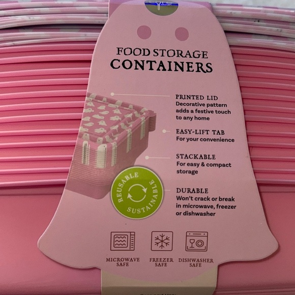 Halloween core kitchen, pink ghost Food Storage Containers 👻👻 - Picture 4 of 7
